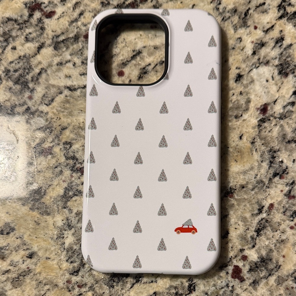 White Holiday Patterned Phone Case